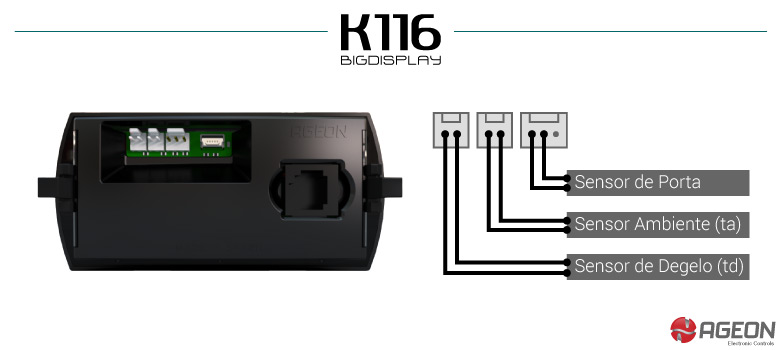 Ligação do K116 BigDisplay - Módulo Display