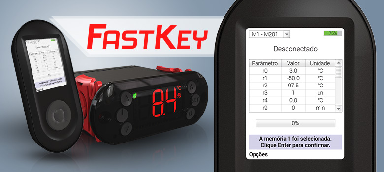 FastKey nunca foi tá fácil configurar os controladores de temperatura