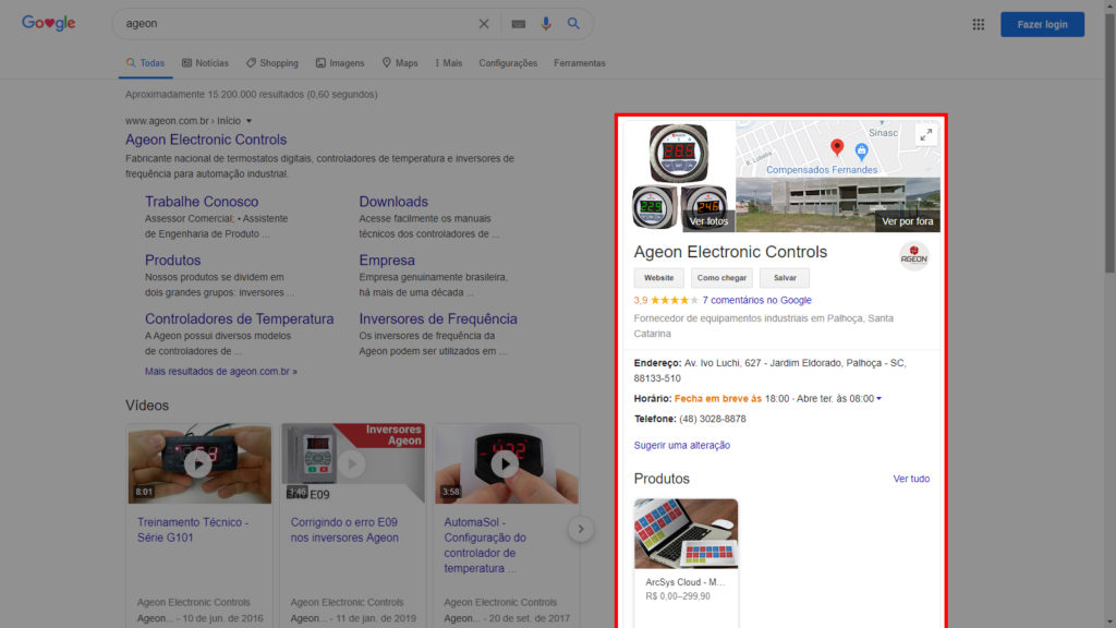 Google Meu Negócio para empresas de refrigeração